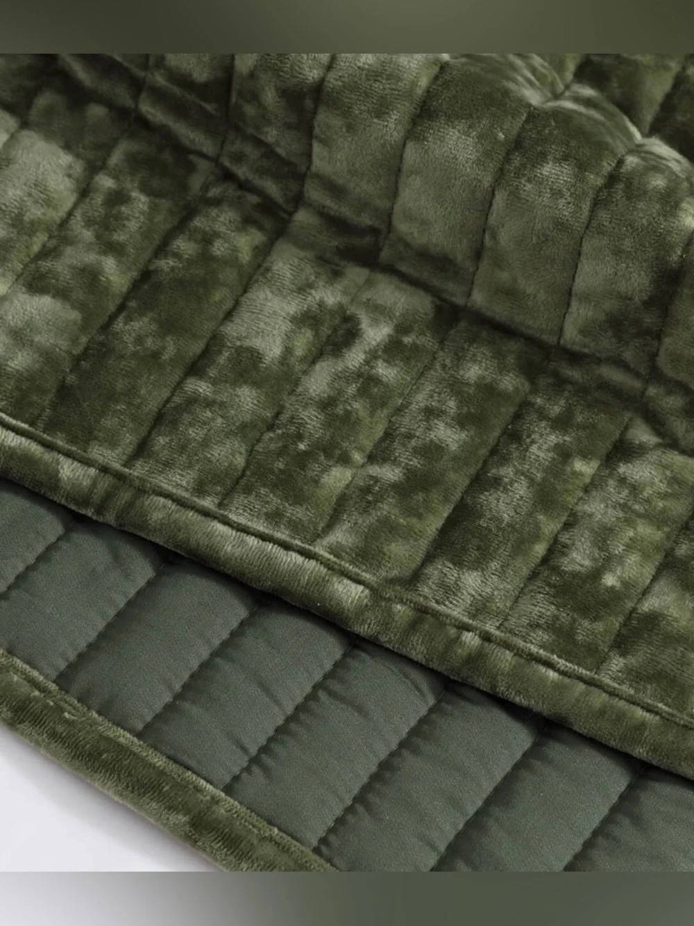 Sunday Citizen King Velvet Quilt & Sham Set Olive Leaf Green NWOT Luxury Bedding